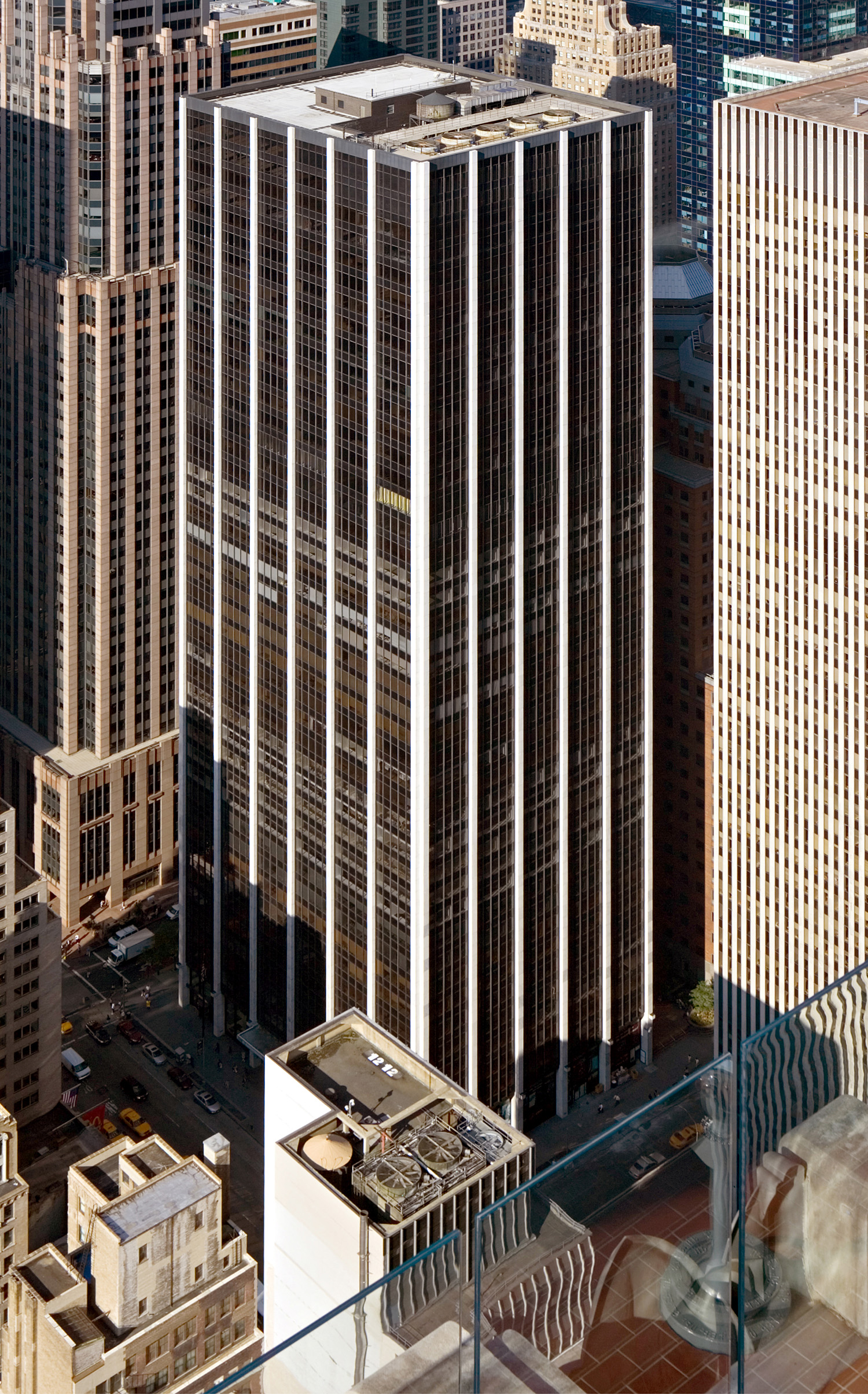 Stevens Tower, New York City - View from Top of the Rock. © Mathias Beinling